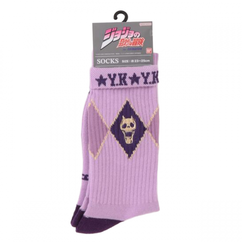 JoJo's Bizarre Adventure Diamond is Unbreakable Colorful Line Socks Kira Yoshikage