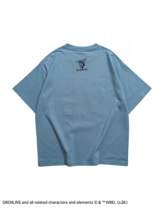 GREMLINS グレムリン ギズモ ラクガキ刺繍Tee / 半袖Tシャツ Blue