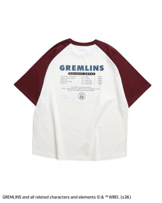 GREMLINS グレムリン ギズモ レトロポスターTee / 半袖Tシャツ Ringer Wine