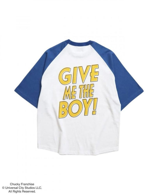 CHUCKY チャッキー サークルラグランTee 半袖Tシャツ チャイルド・プレイ Raglan Blue