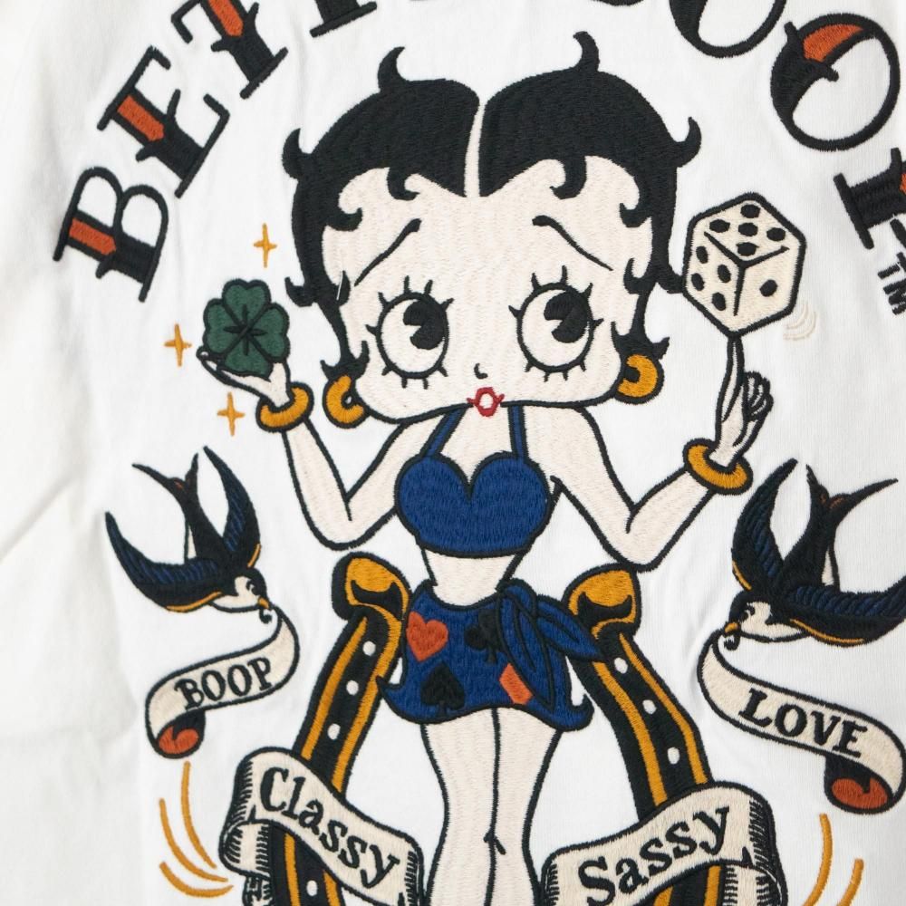 NEVERMIND × BETTY BOOP 天竺半袖 Tシャツ BBN-2603 WHITE
