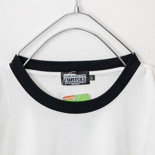 TURTLES ニンジャ・タートルズ リンガー Tシャツ WHITE