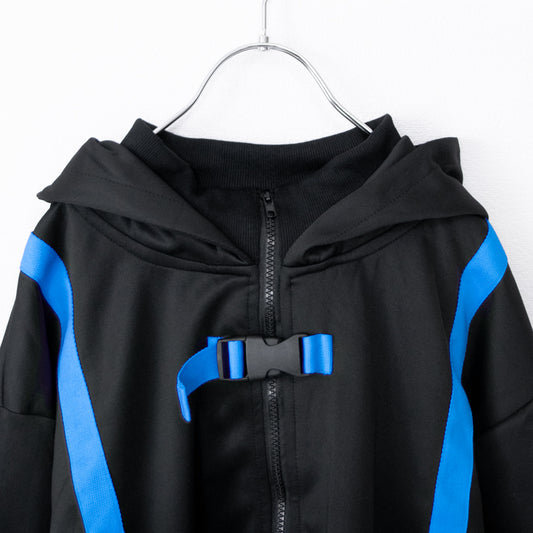 ACDC RAG CYBER PUNK 渦雷 ジャケット NEON BLUE BLACK