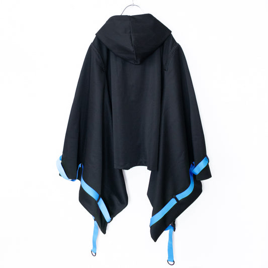 ACDC RAG CYBER PUNK 渦雷 キモノジャケット NEON BLUE BLACK