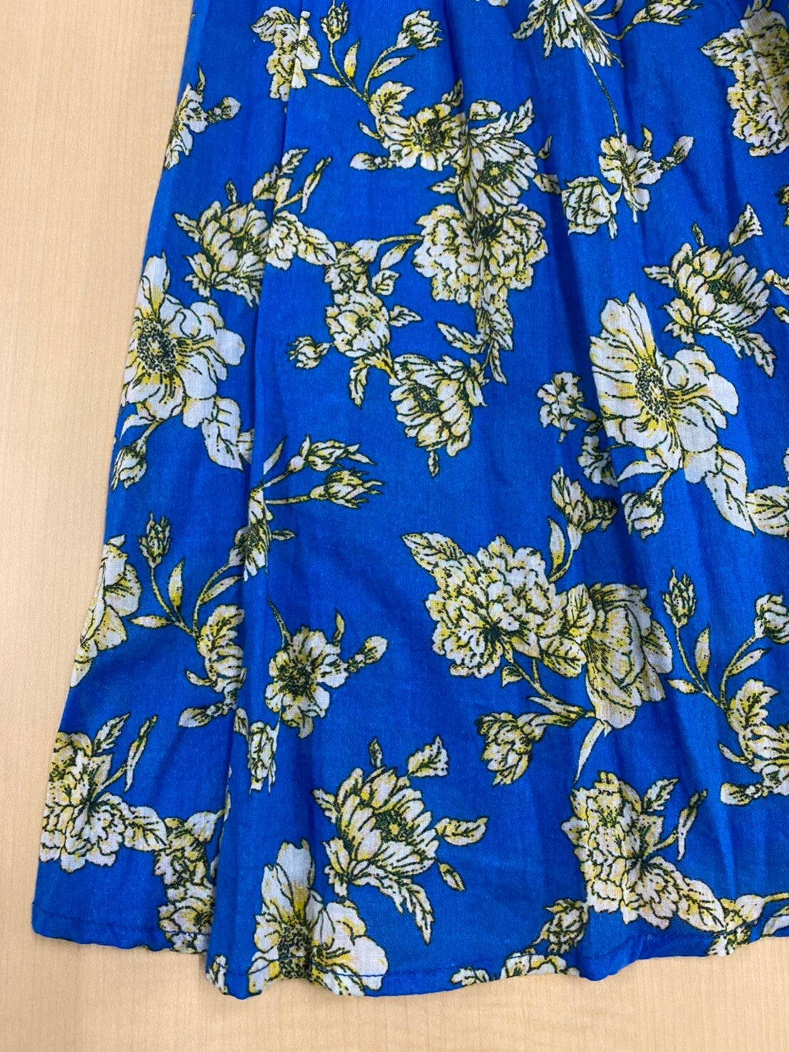 Titilate Valet(TEVALT) フラワープリント コットンボイル ロングフレアスカート