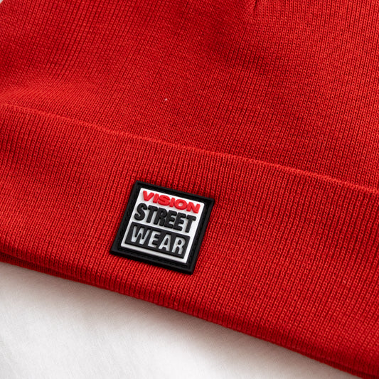 VISION STREET WEAR デビルニットキャップ RED