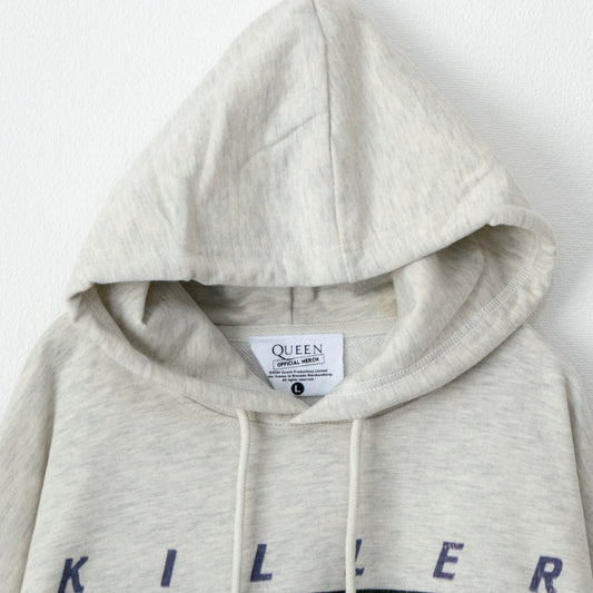 QUEEN Photo Print Hoodie in Kinari White