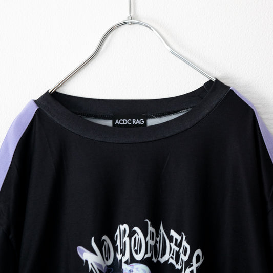 ACDC RAG LOVE PUNK BIG Tシャツ BLACK PURPLE