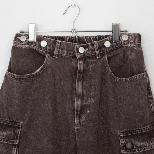 VISION STREET WEAR SKATER PANTS ワイドデニムパンツ BROWN