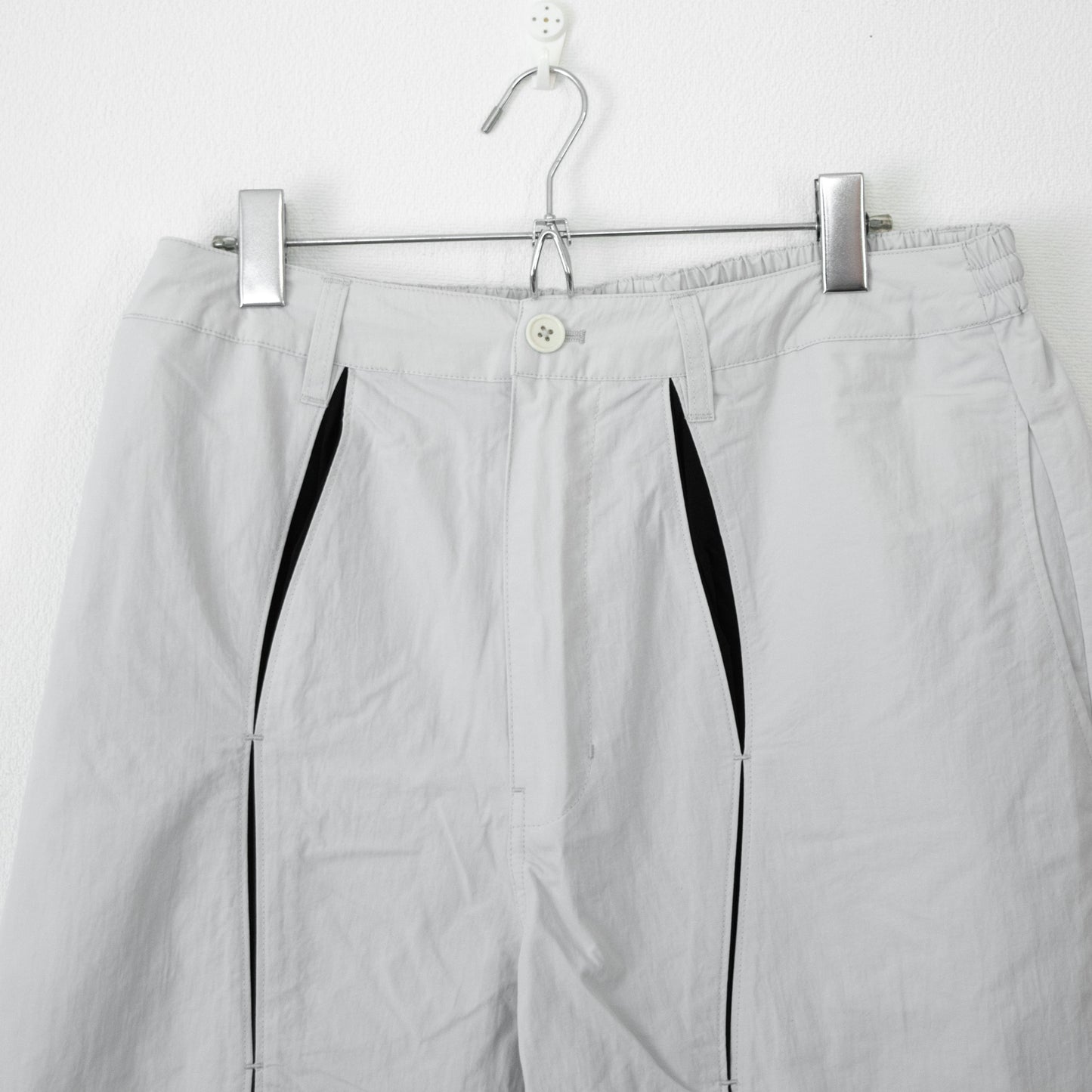 VISION STREET WEAR ナイロンウェーブ切替パンツ WHITE