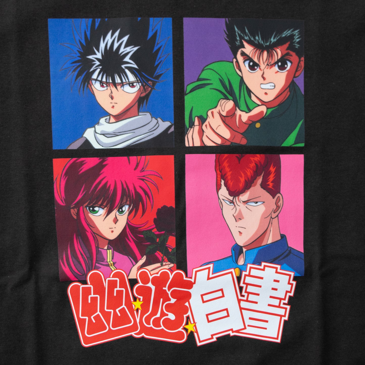 Yu Yu Hakusho Group Long Sleeve T-Shirt PE1150 PE1151 BLACK