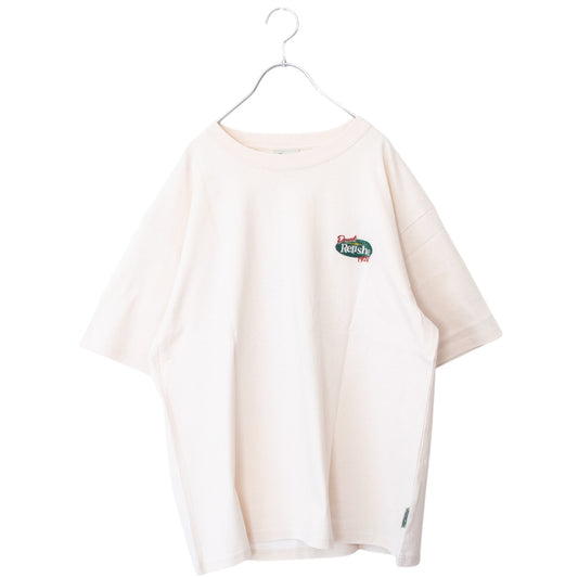 POWER TO THE PEOPLE クリームソーダ 刺繍 Tシャツ OFF WHITE