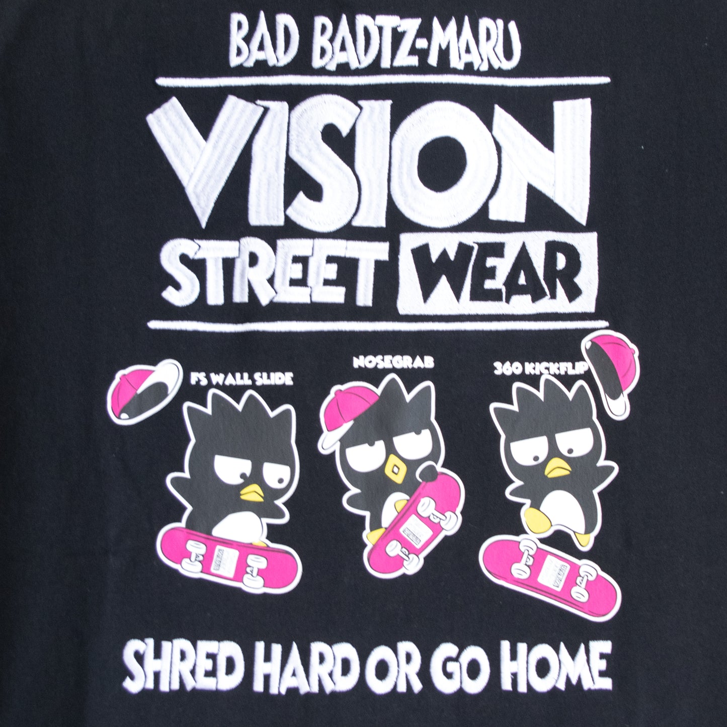 VISION STREET WEAR Sanrio Badtz-maru T-shirt BLACK