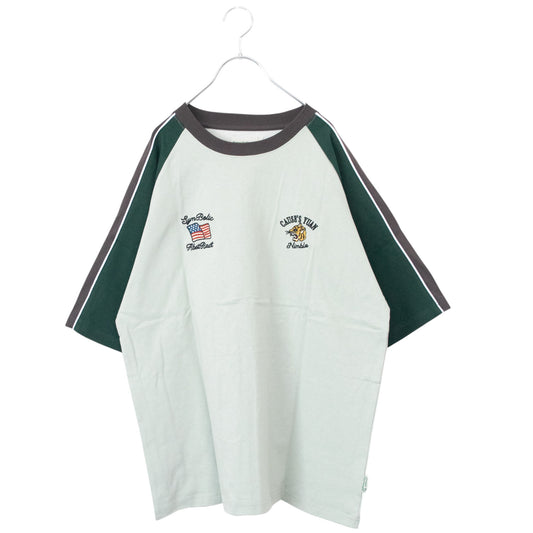 POWER TO THE PEOPLE タイガー刺繍 スカジャンTシャツ MINT BLUE