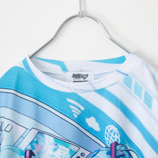 ACDC RAG 初音ミク コラボシリーズ JCT-HM-HT-01 ヒュージTシャツ WHITE