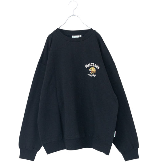 POWER TO THE PEOPLE TIGER Embroidered Sweatshirt BLACK