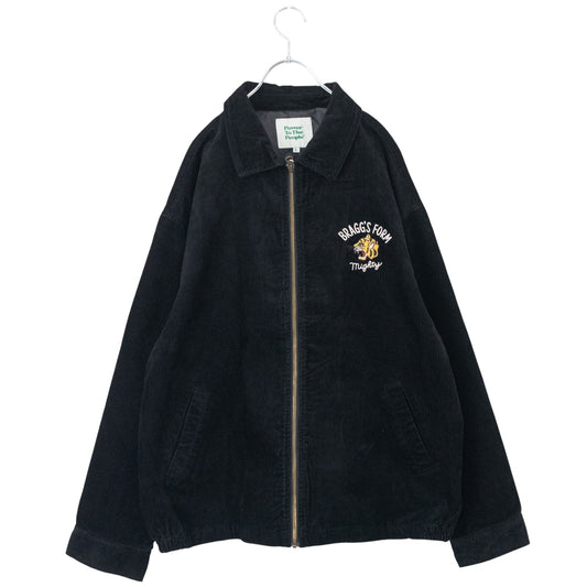 POWER TO THE PEOPLE Tiger Corduroy Jacket BLACK