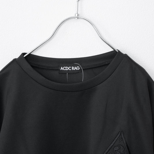 ACDC RAG CYBER PUNK 渦雷 半袖 Tシャツ BLACK