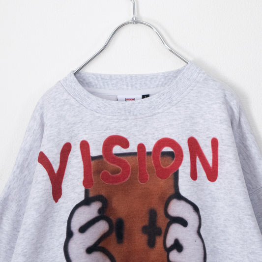 VISION STREET WEAR guernika ANONYMOUS スウェットシャツ GRAY