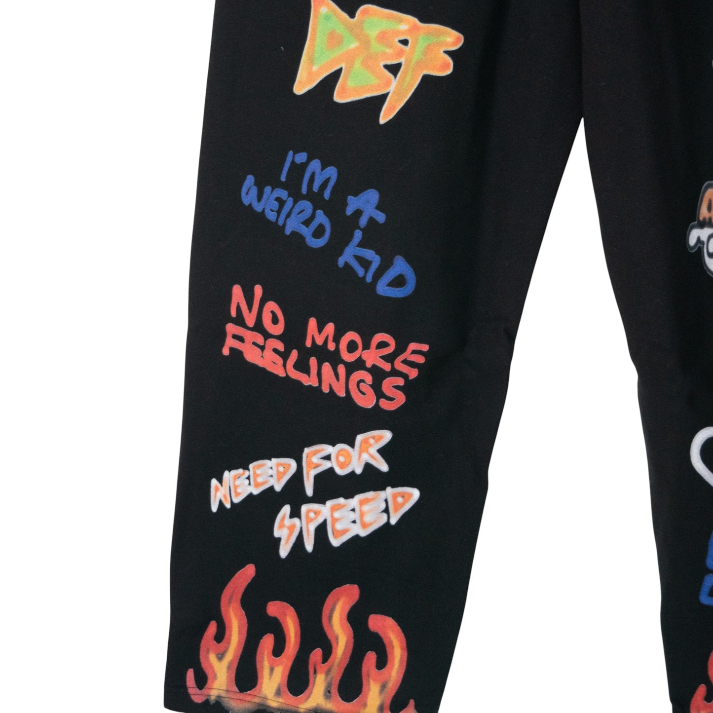 VISION STREET WEAR guernika All-Print スウェットパンツ BLACK