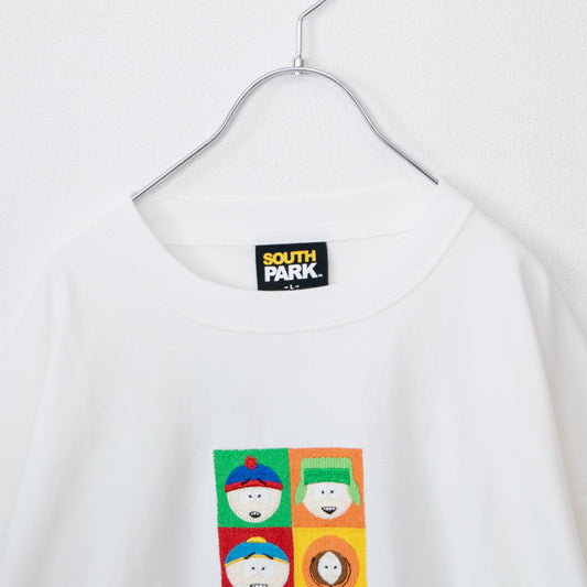 SOUTH PARK BIG Embroidered T-shirt WHITE