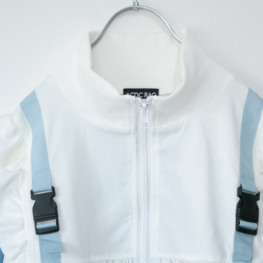 ACDC RAG GAME OVER フリルジャケット 半袖ver WHITE