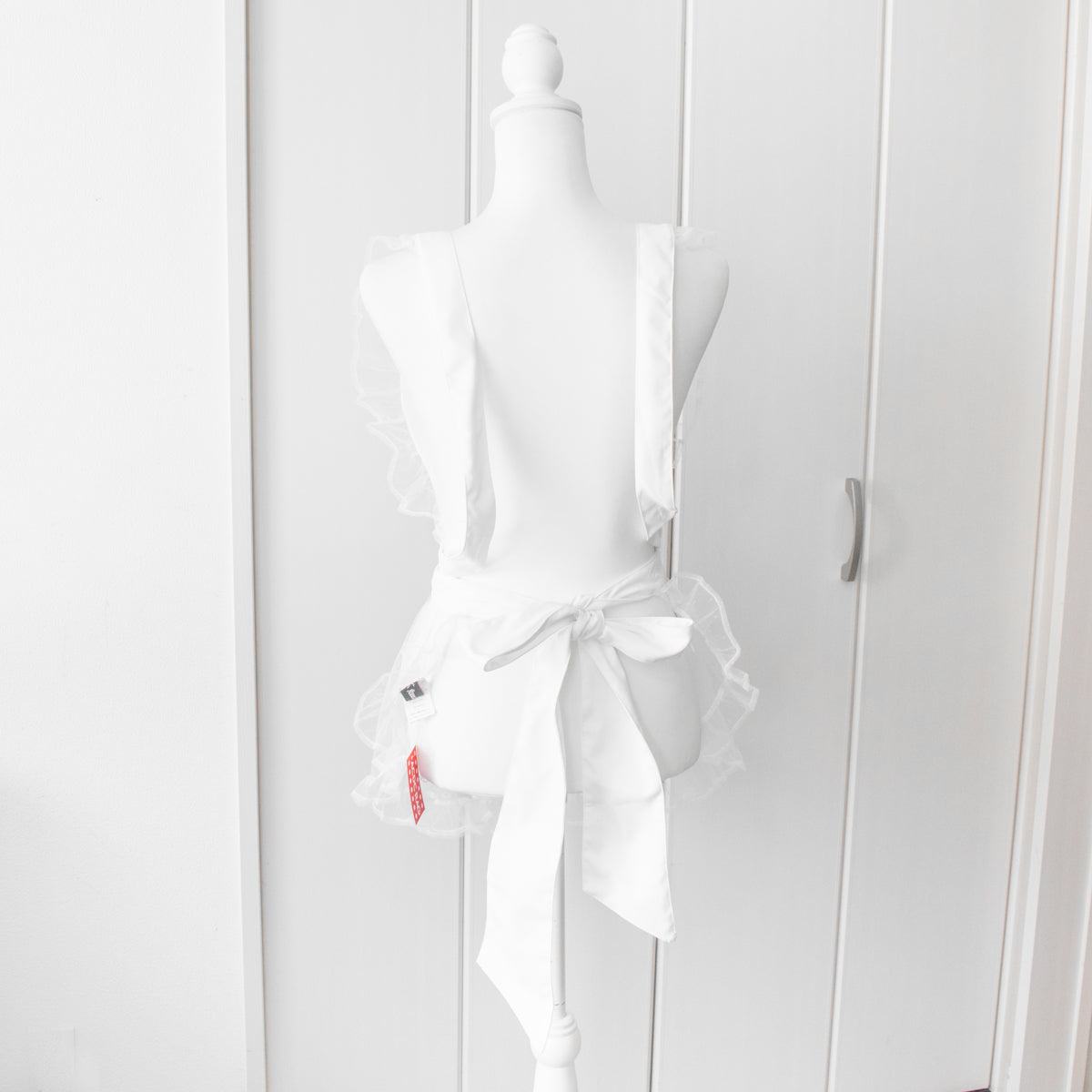 ACDC RAG x kuua HEAVEN Apron WHITE PINK