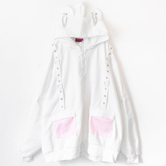 ACDC RAG パステル グルーミー メッシュジャケット WHITE
