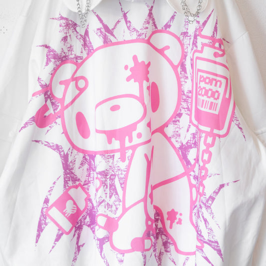 ACDC RAG パステル グルーミー ヒュージ Tシャツ WHITE