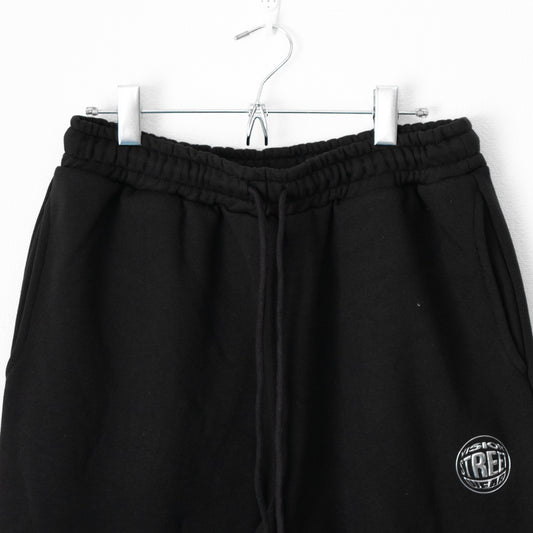 VISION STREET WEAR メタル発泡ロゴ スウェットパンツ BLACK