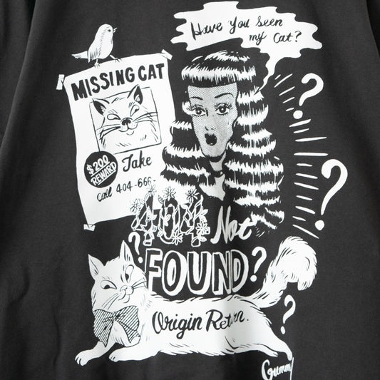 404 NOT FOUND by Gummy ビッグシルエット 長袖Tシャツ ロンT CHARCOAL