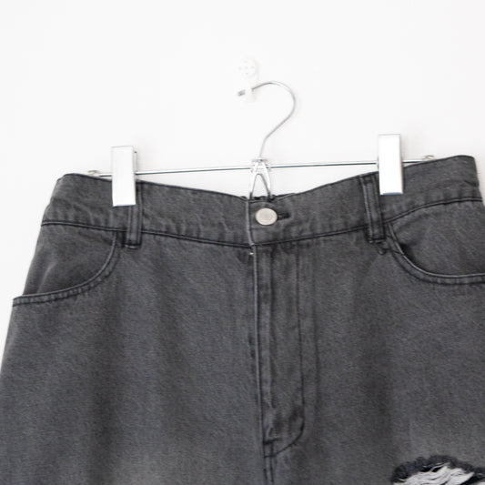 VISION STREET WEAR クラッシュ デニムパンツ LIGHT GRAY