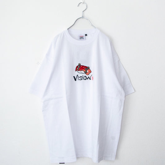 VISION STREET WEAR 寿司 スケートボード 半袖 Tシャツ WHITE Aまぐろ