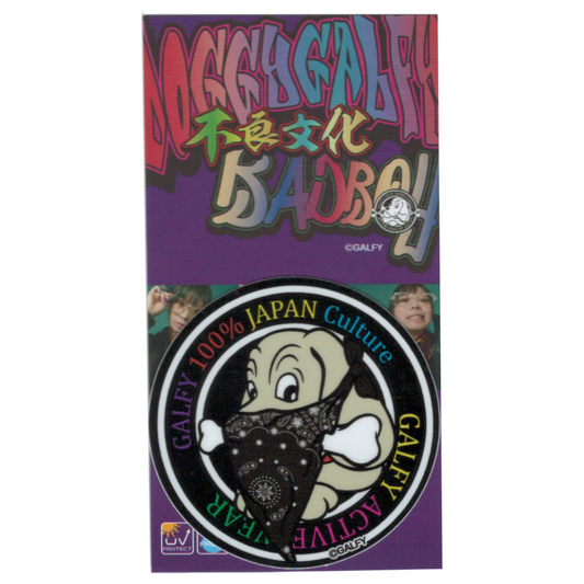 GALFY ミニステッカー サークル ガルフィー ファッション ストリート 犬 ヤンキー 不良 ブランド GAL037