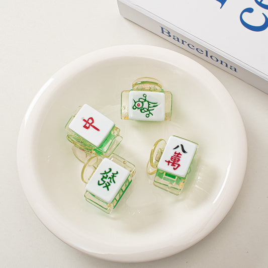 麻雀牌 ビッグ ヘアクリップ