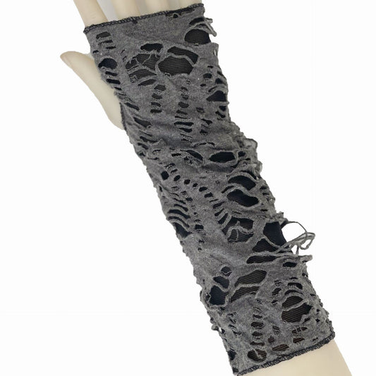 ダメージデザイン アームカバー GRAY BLACK