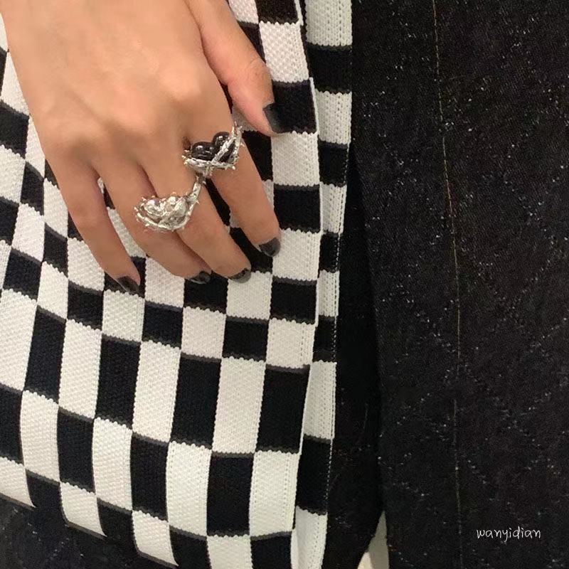 Barbed Wire Heart Ring BLACK MP_S