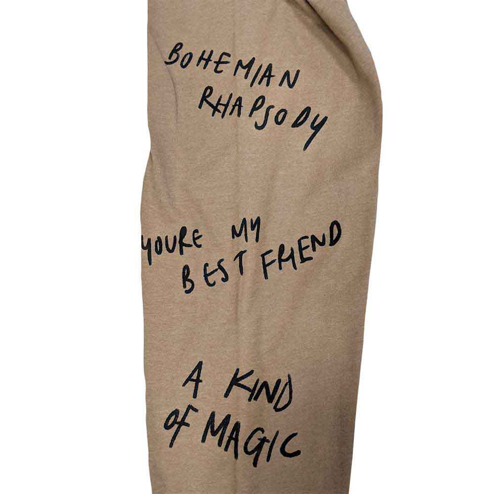 Queen Handwritten Long T-Shirt BEIGE