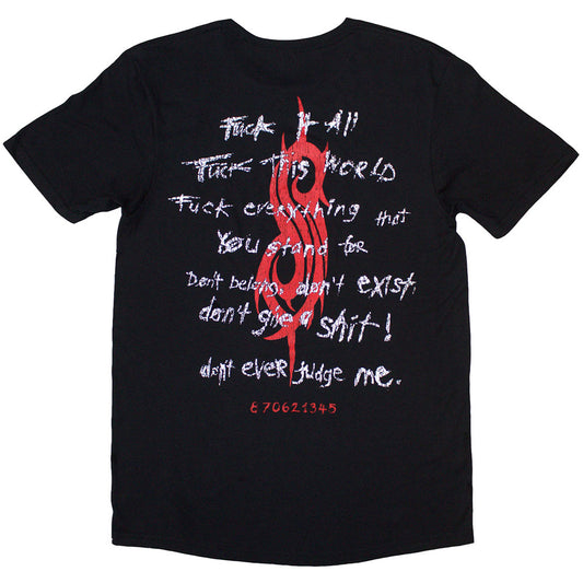 Slipknot F It All Tシャツ BLACK