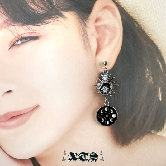 XTS Poison Bottle Moon Earrings TS0309
