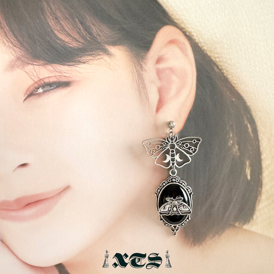 XTS Gothic Butterfly Earrings TS0311 SILVER