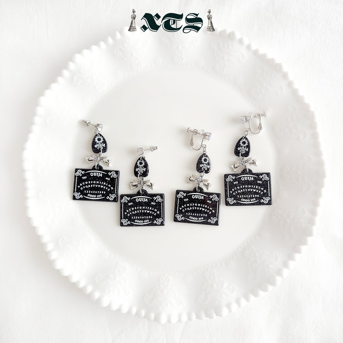 XTS Ouija Board & Planchette Earrings TS0318