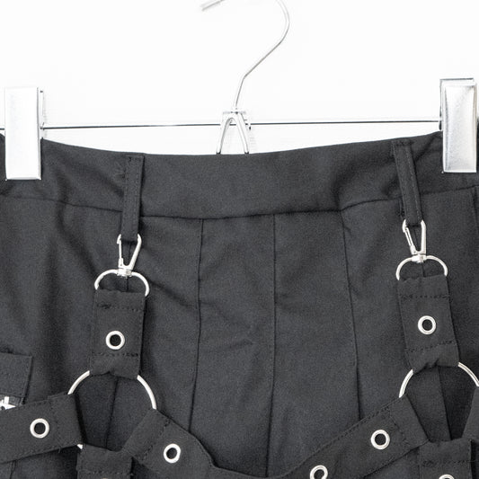 ACDC RAG ドリップハート ハーネス ミニスカート BLACK