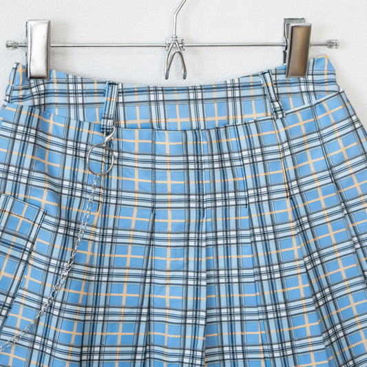 ACDC RAG x サンリオ マイメロディ チェーン付き プリーツミニスカート BLUE