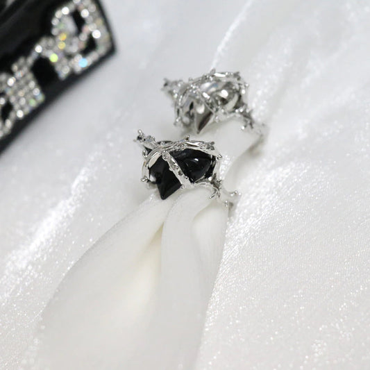 Barbed Wire Heart Ring SILVER