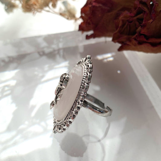 Big Rose Ring WHITE
