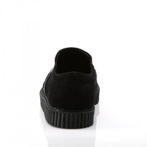 Demonia デモニア ローファークリーパーシューズ V-CREEPER-607 BLACK