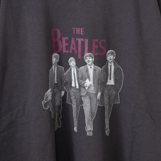 THE BEATLES ビートルズ トリム ロンT CHARCOAL チャコール