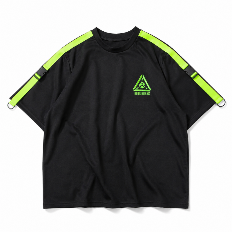 ACDC RAG CYBER PUNK 渦雷 半袖 Tシャツ NEON GREEN BLACK – YOU ARE