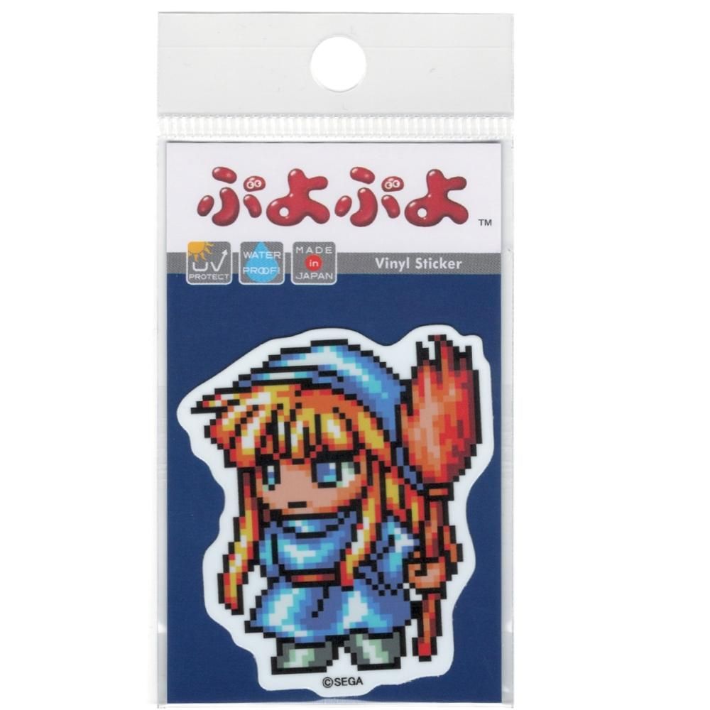 ぷよぷよ ドット ダイカットミニステッカー ウィッチ SEGA セガ キャラクター フィーバー PUYO-017